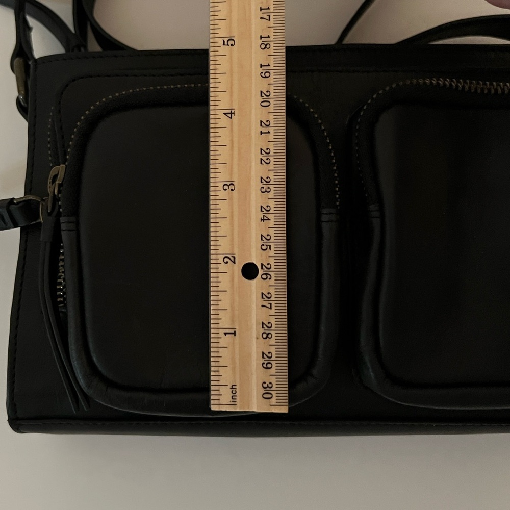 Lucky Brand Crossbody Leather Bag Black - Picture 9 of 9